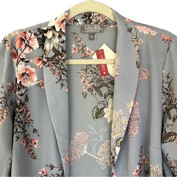 Laura Petites Floral Print Open Top Kimono NWT - Picture 2 of 9